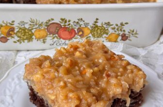 The Greatest German Chocolate Brownies from a Brownie Combine