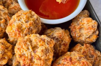 Straightforward Pancake Sausage Balls Recipe with Maple Syrup
